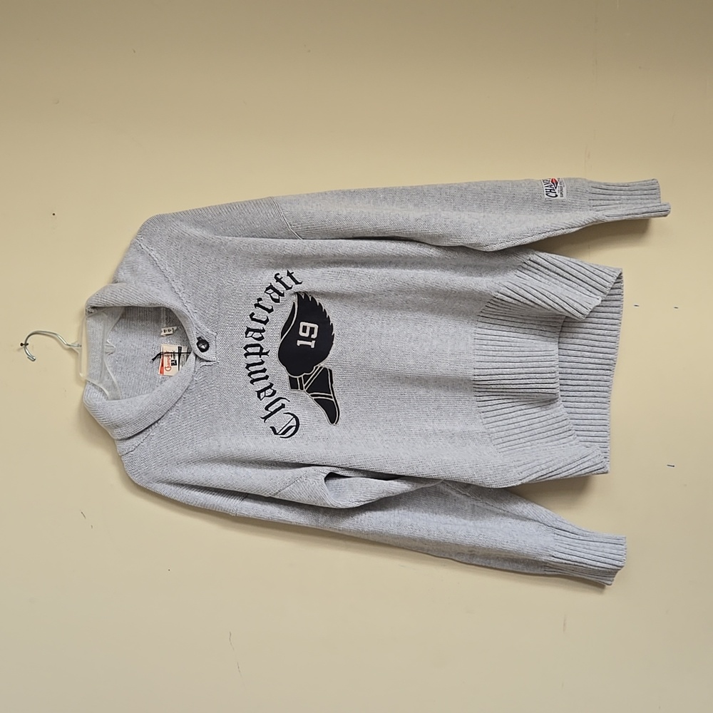 LIMITED EDITION Champion Shawl Sweater With Embroidery - Picture 5 of 14